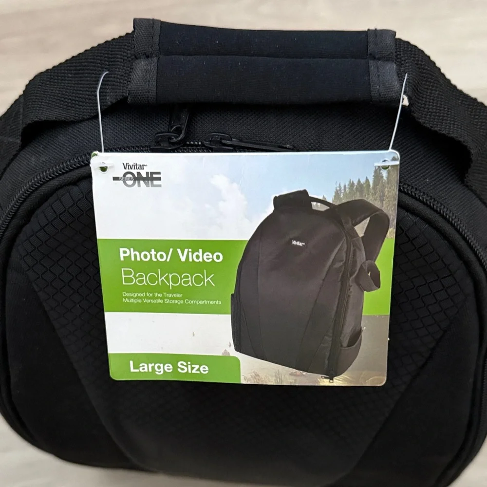 Vivitar Black Camera Backpack Case